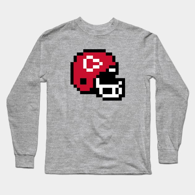 Pixel Helmet - Kansas City Long Sleeve T-Shirt by The Pixel League